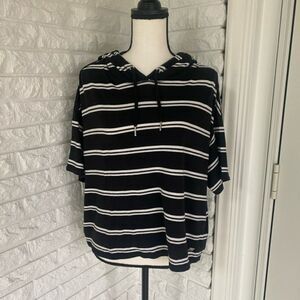 Calvin Klein Short Sleeved Hoodie Top